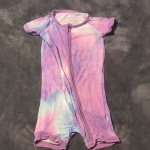 Little Sleepies Shorties Purple Tie-Dye Pajamas